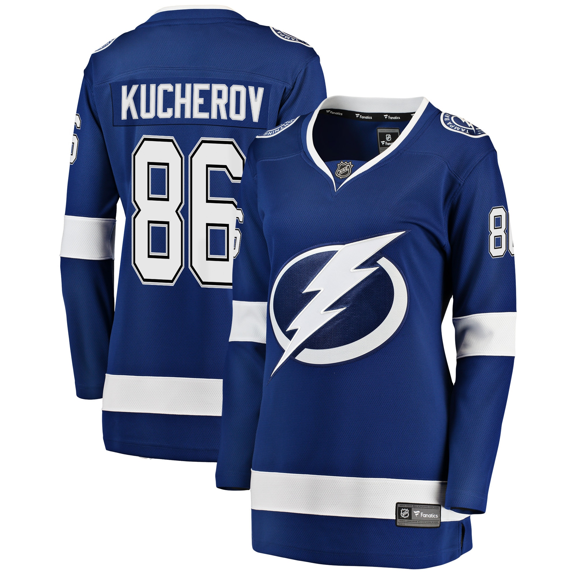 Womens Fanatics Nikita Kucherov Blue Tampa BAY Lightning Premier Breakaway Player Jersey 2025/26