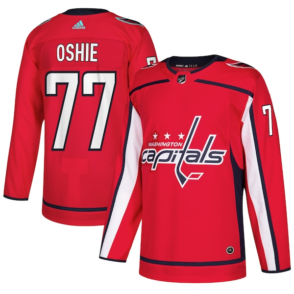 Mens Adidas TJ Oshie RED Washington Capitals Authentic Player Jersey 2025/26