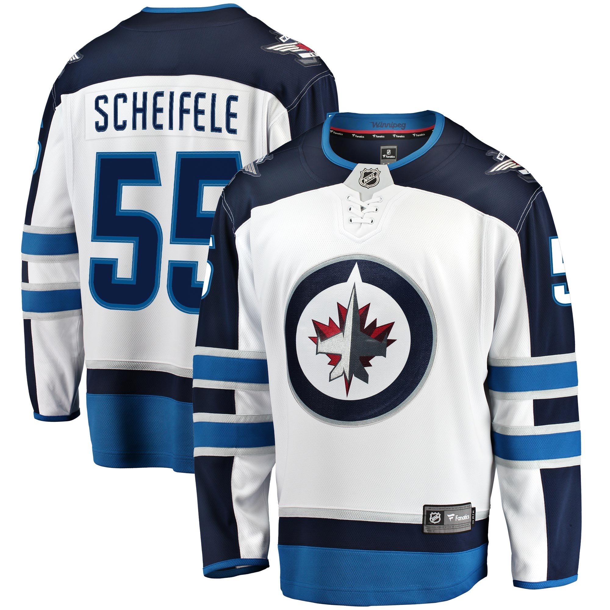 Winnipeg Jets Fanatics Branded Away Breakaway Jersey Mark Scheifele 2025/26