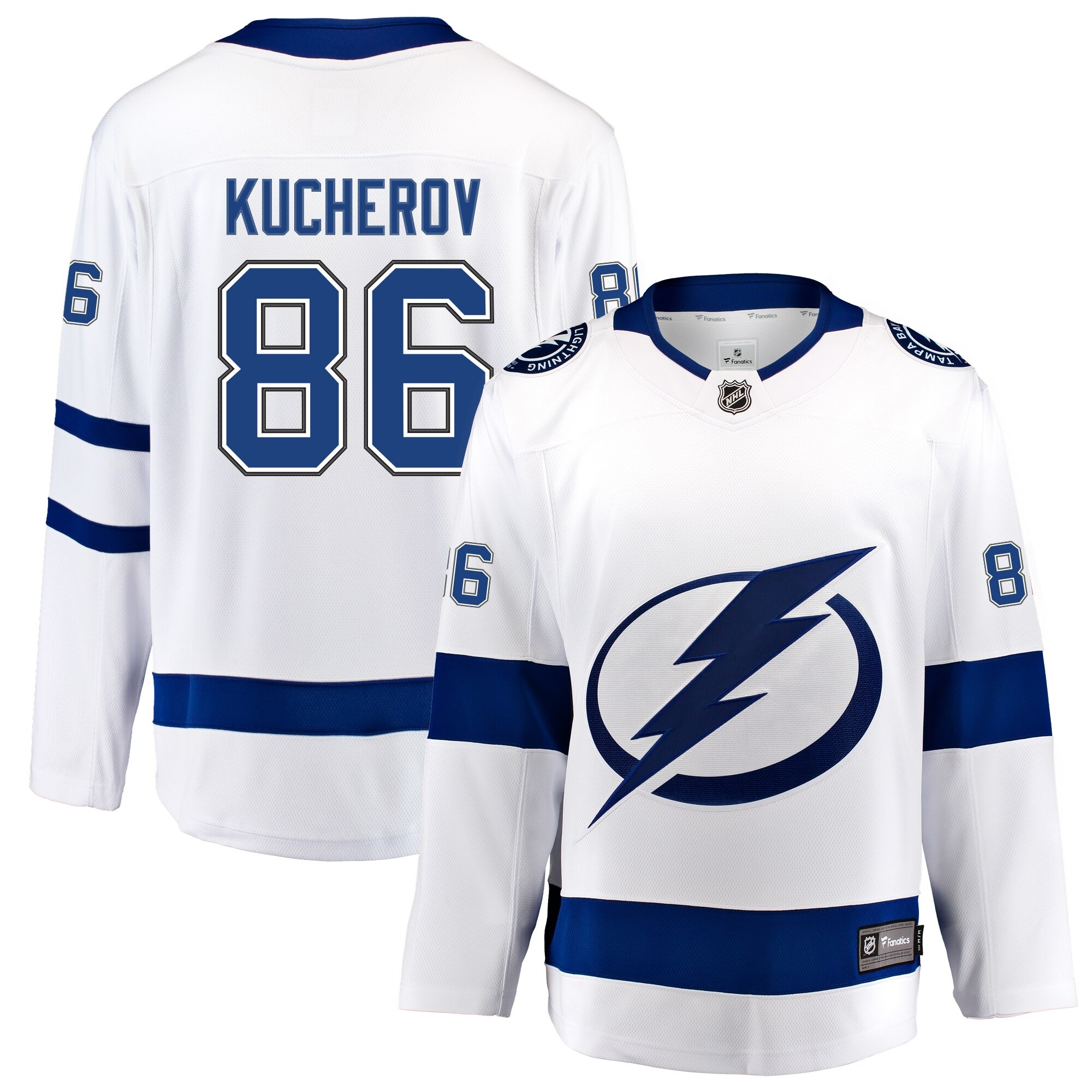 Tampa BAY Lightning Fanatics Branded Away Breakaway Jersey Nikita Kucherov 2025/26