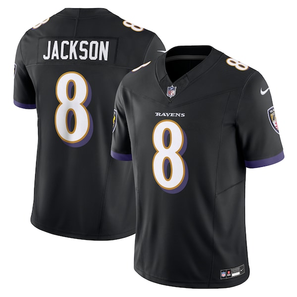 Nike Lamar Jackson Herren Trikot Schwarz Baltimore Ravens Vapor Fuse Limited Edition 2025/26