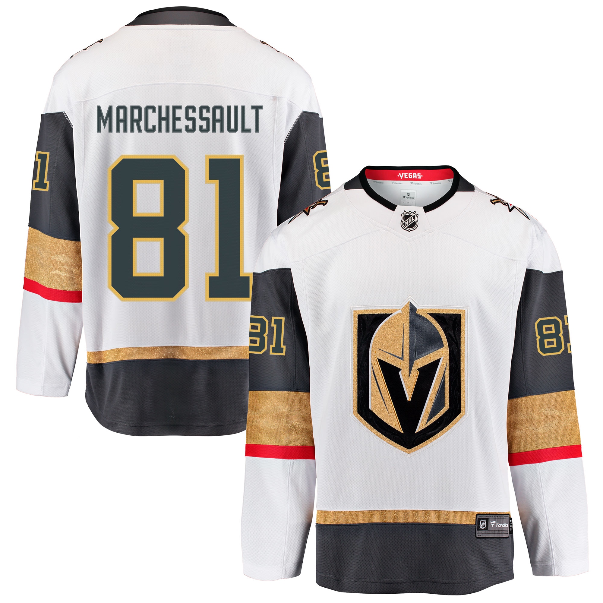 Vegas Golden Knights Fanatics Branded Away Breakaway Jersey JON Marchessault 2025/26