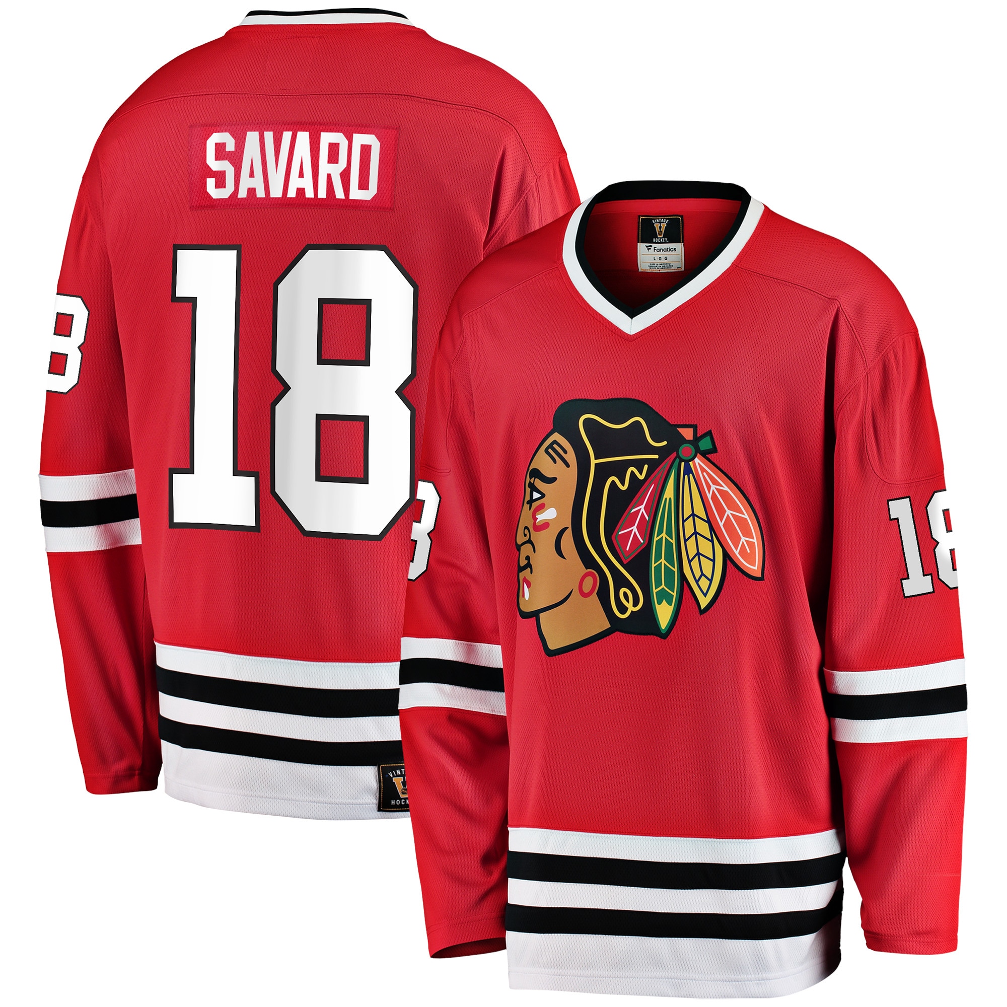Fanatics Denis Savard Herren Trikot ROT Chicago Blackhawks Premier Breakaway Trikot FÜR Ehemalige Spieler 2025/26