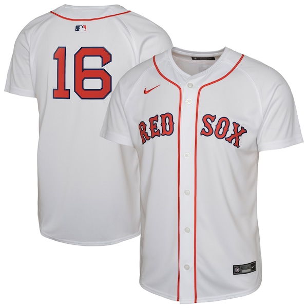Jarren Duran Boston RED SOX Nike Youth Limited Player Jersey White 2025/26