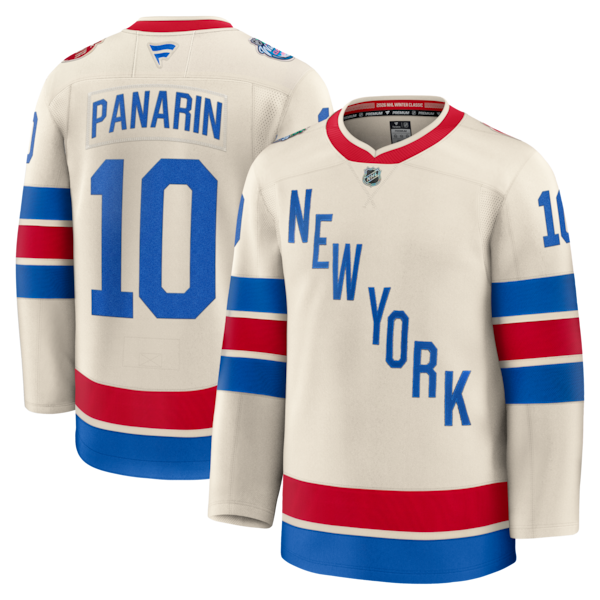 Fanatics Artemi Panarin Beige NEW York Rangers 2026 NHL Winter Classic Premium Trikot FÜR 2026