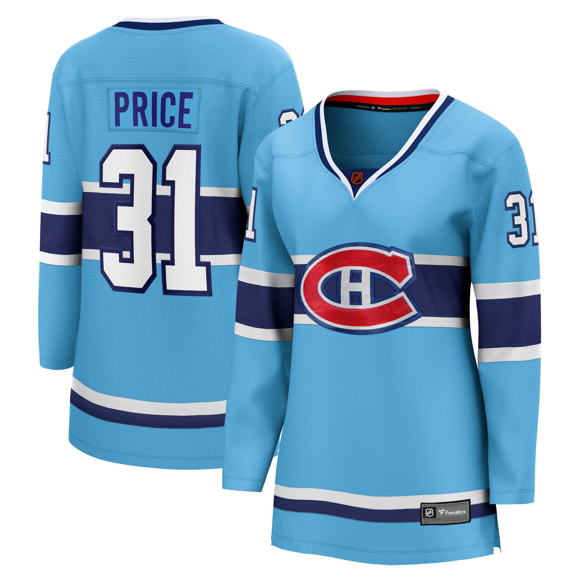 Damen Fanatics Branded Carey Price Hellblaues Montreal Canadiens Special Edition 20 Breakaway Player Jersey 2025/26