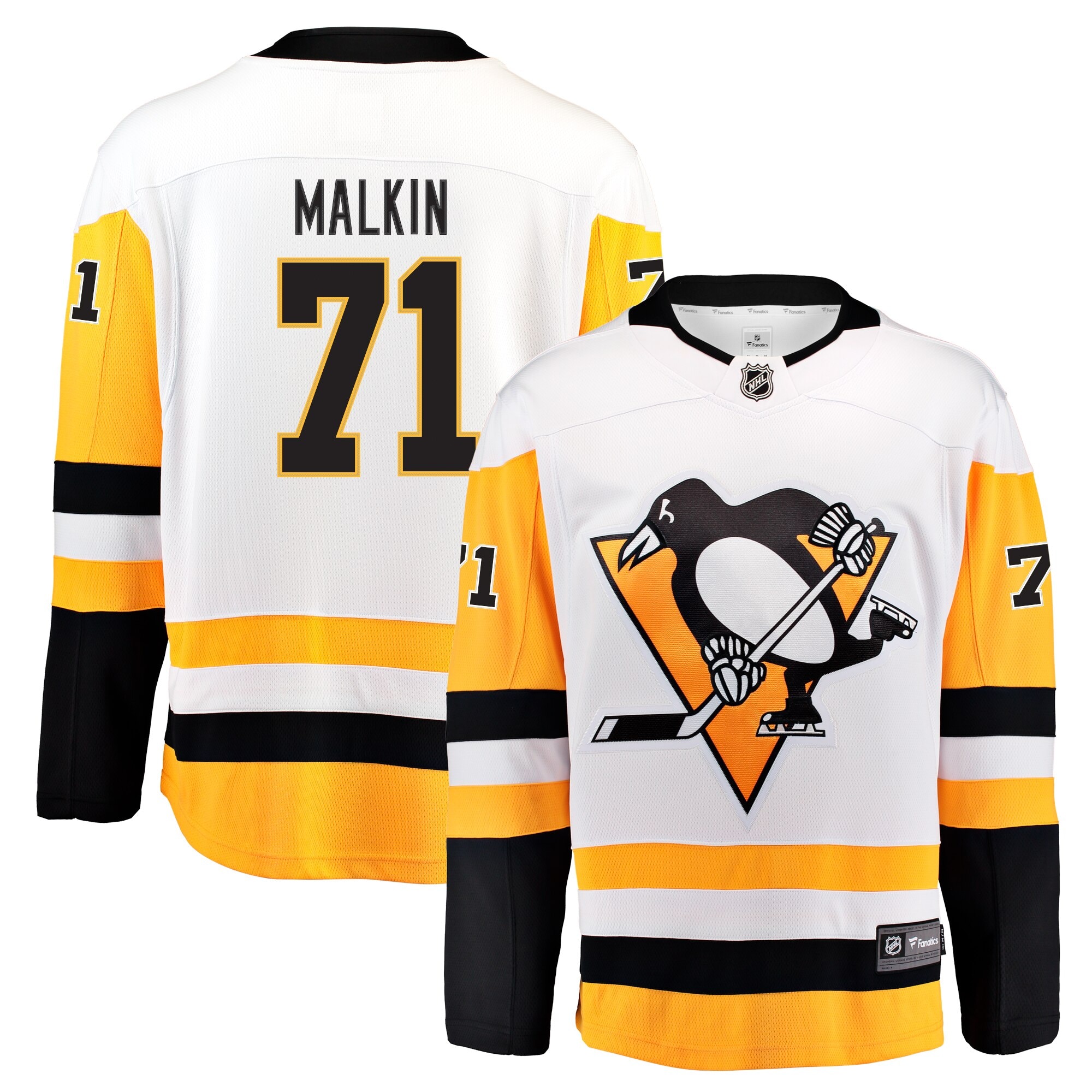 Pittsburgh Penguins Fanatics Branded Away Breakaway Jersey Evgeni Malkin 2025/26